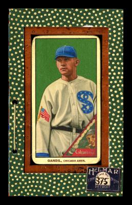Picture, Helmar Brewing, T206-Helmar Card # 375, Chick Gandil, Flag emblem on arm, Chicago White Sox